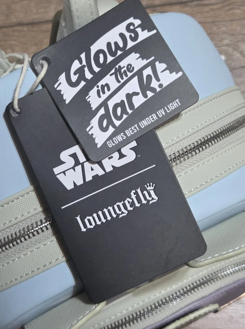 Loungefly the Mandalorian Grogu Stone Glow in the Dark Mini-Backpack